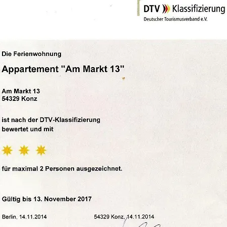 Am Markt 13 * Konz